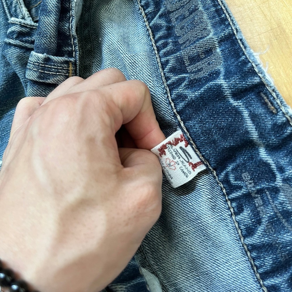 Silver Jeans Co Mens Straight Leg Distressed Decker Denim Blue Jeans 31x31 - Picture 13 of 16